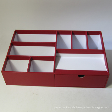 Multifunktionaler Papier-Desktop-Organizer mit Schublade